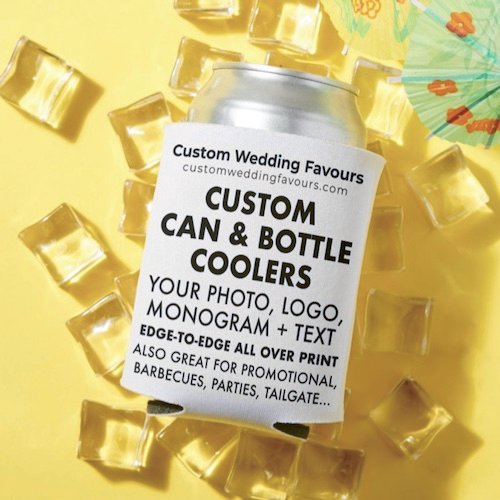 Personalized Can Coolers and Bottle Cooler Favors Custom Wedding Favours Personalized Can Coolers and Bottle Cooler Favors Custom Wedding Favours.