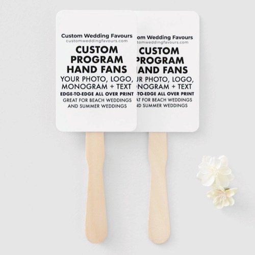 Personalized Program Fan Favors Custom Wedding Favours Personalized Program Fan Favors Custom Wedding Favours.